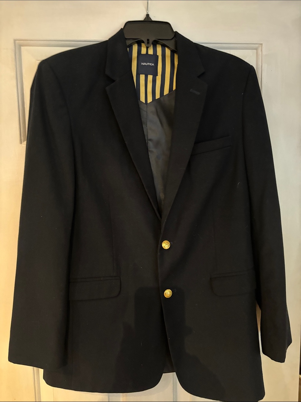 Nautica Classic Navy Blazer with Gold Buttons